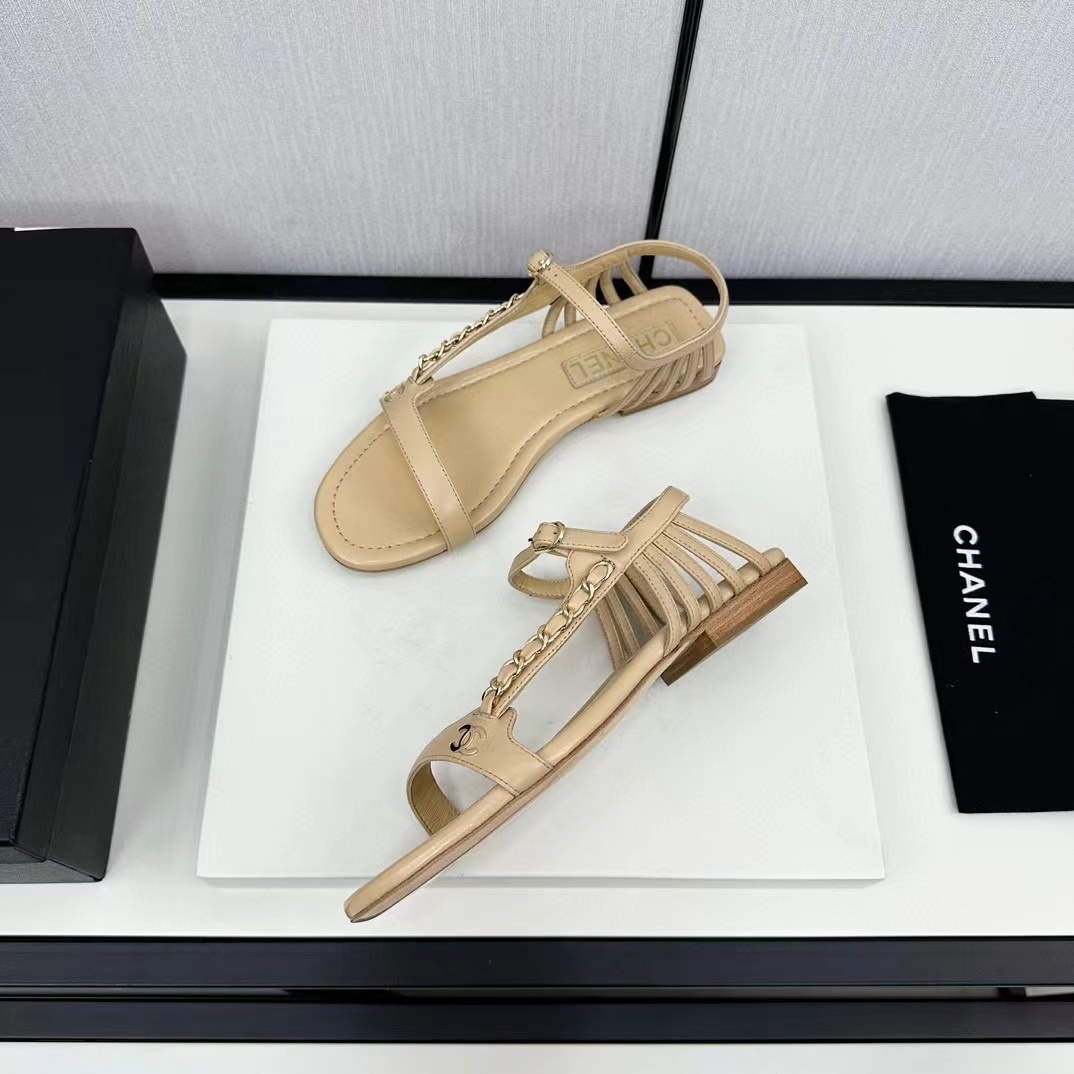 CHANE1 高品質チェーンサンダル【50％割引+送料無料】