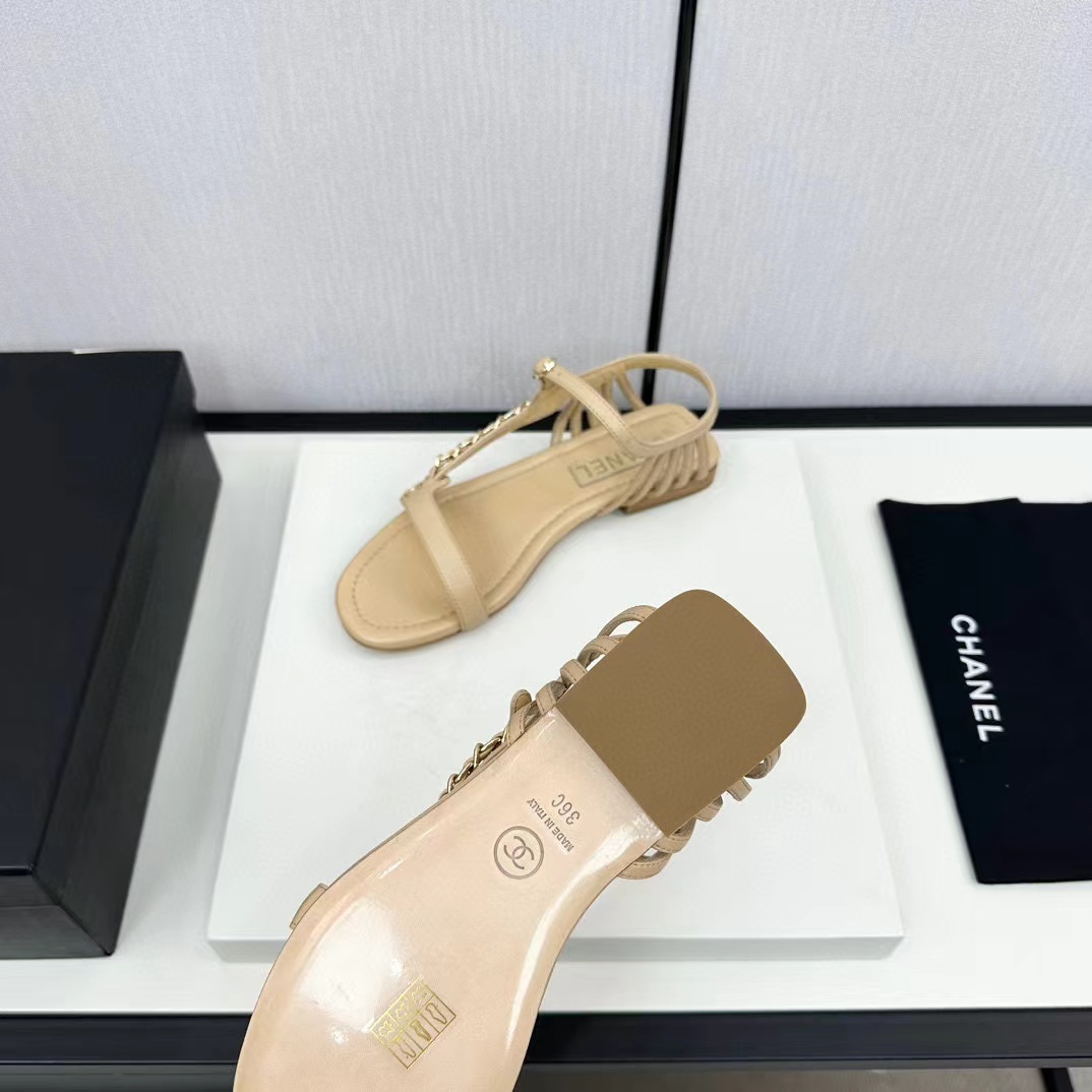 CHANE1 高品質チェーンサンダル【50％割引+送料無料】