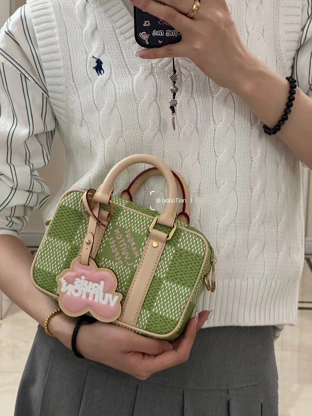 LV グリーン ハンドバッグ【50％割引+送料無料】