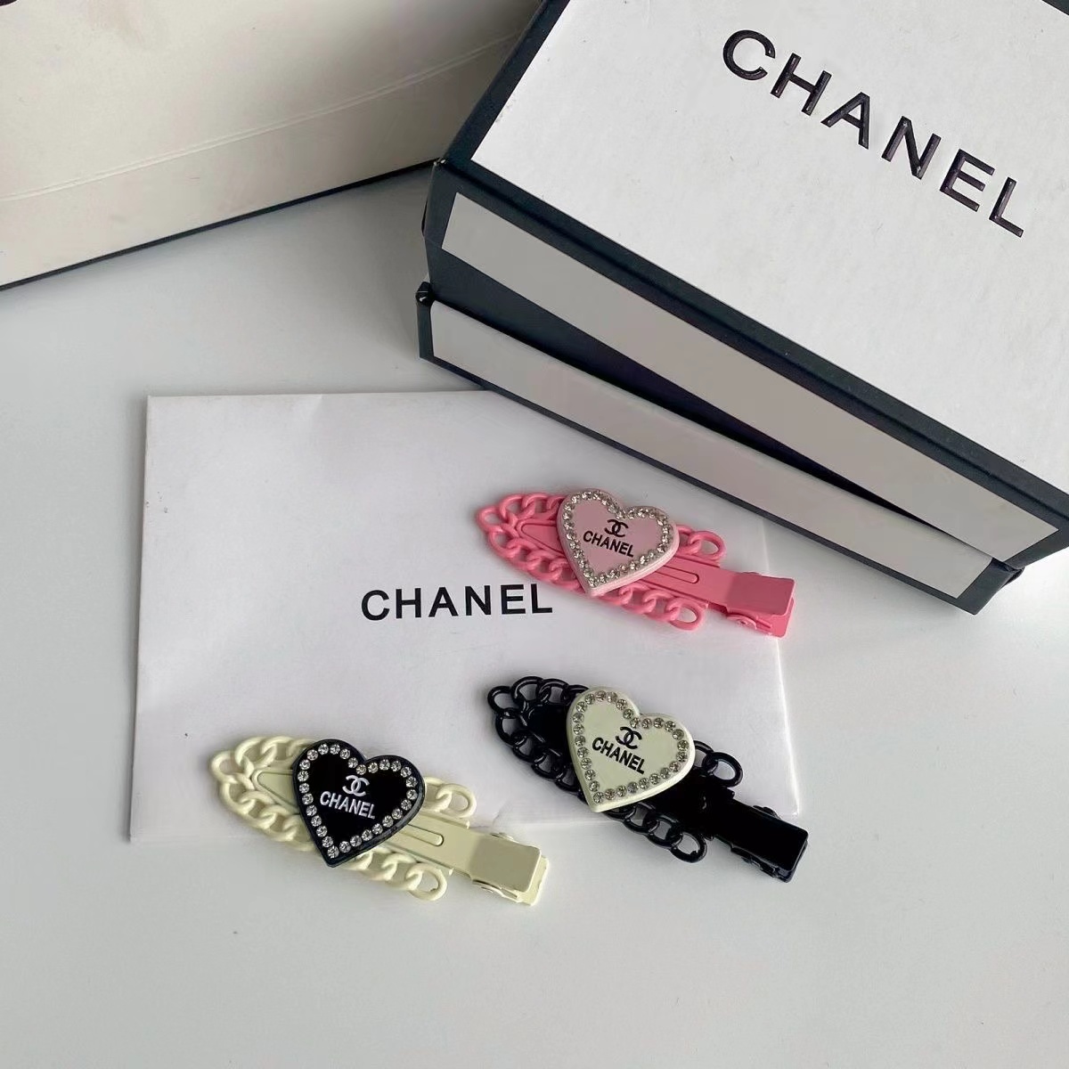 CHANE1 3色ピーチハート ヘアクリップ【50％割引+送料無料】