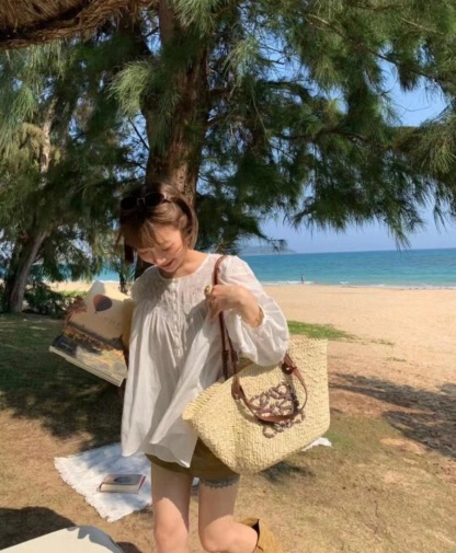 L0WEW 織りショッピングバッグ【50％割引+送料無料】