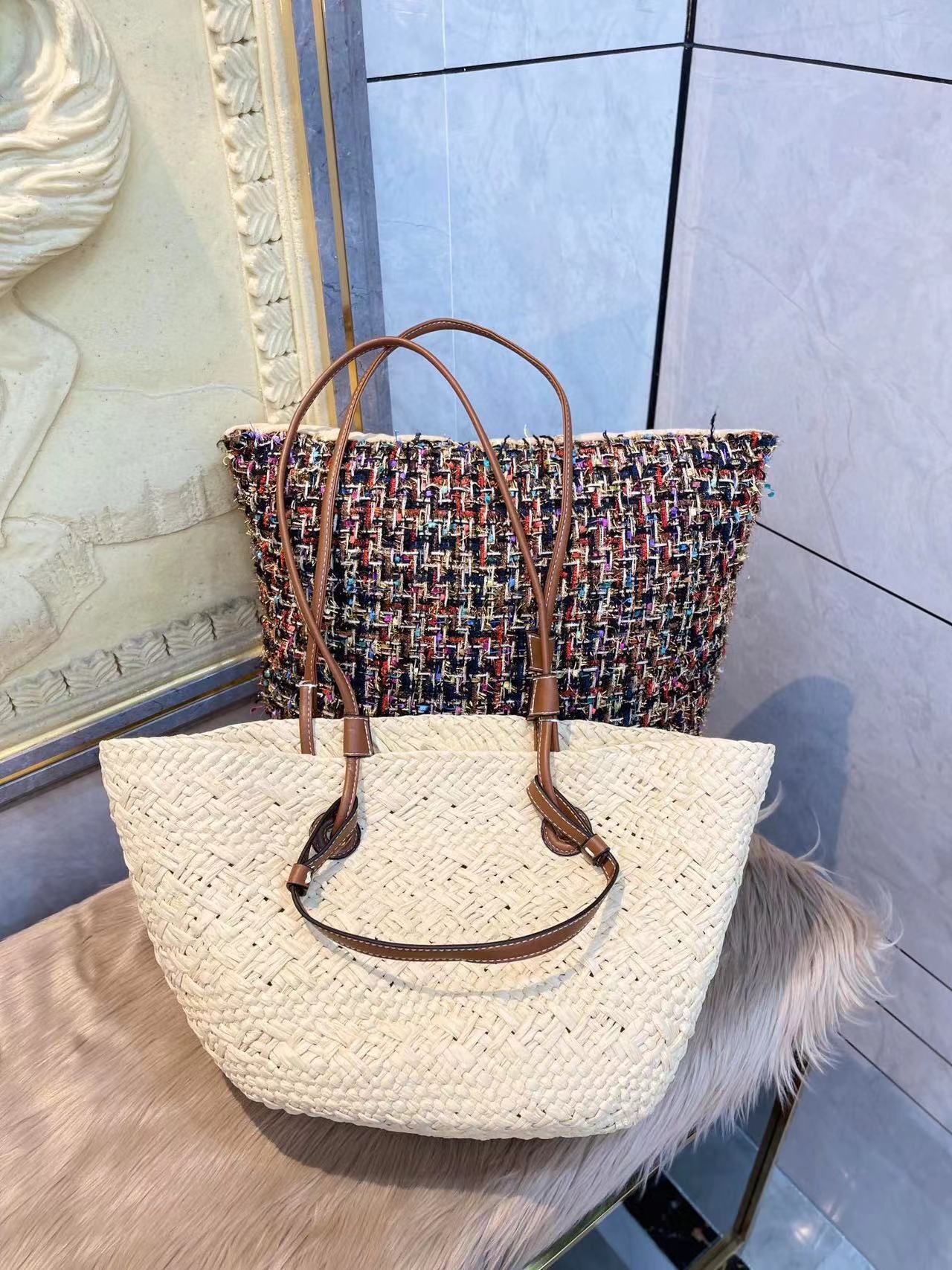 L0WEW 織りショッピングバッグ【50％割引+送料無料】