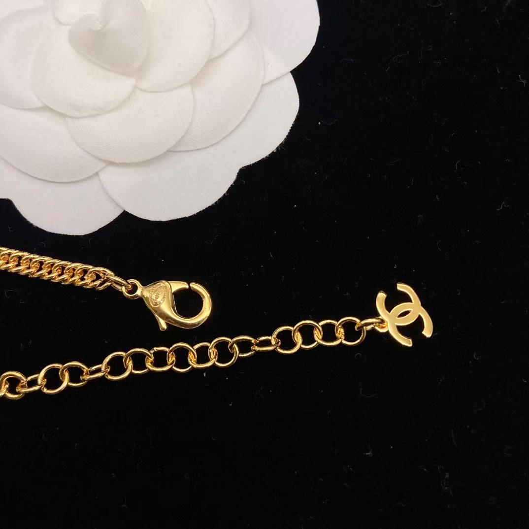 CHANE1 パールブルーハートネックレス【50％割引+送料無料】