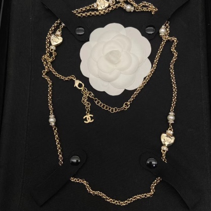 CHANE1 ダブルCパールセーターチェーン【50％割引+送料無料】