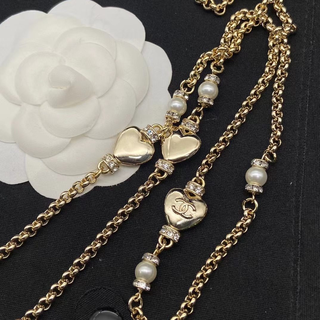 CHANE1 ダブルCパールセーターチェーン【50％割引+送料無料】