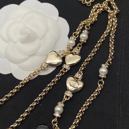 CHANE1 ダブルCパールセーターチェーン【50％割引+送料無料】