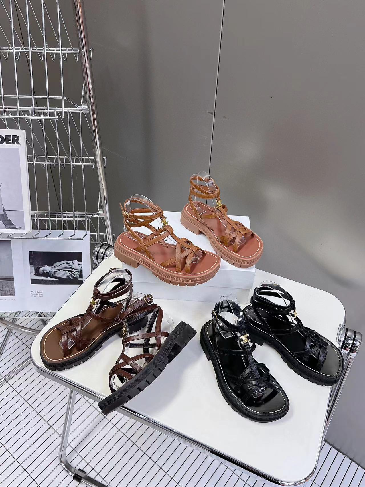 CEL1NE 高品質凱旋門サンダル【50％割引+送料無料】