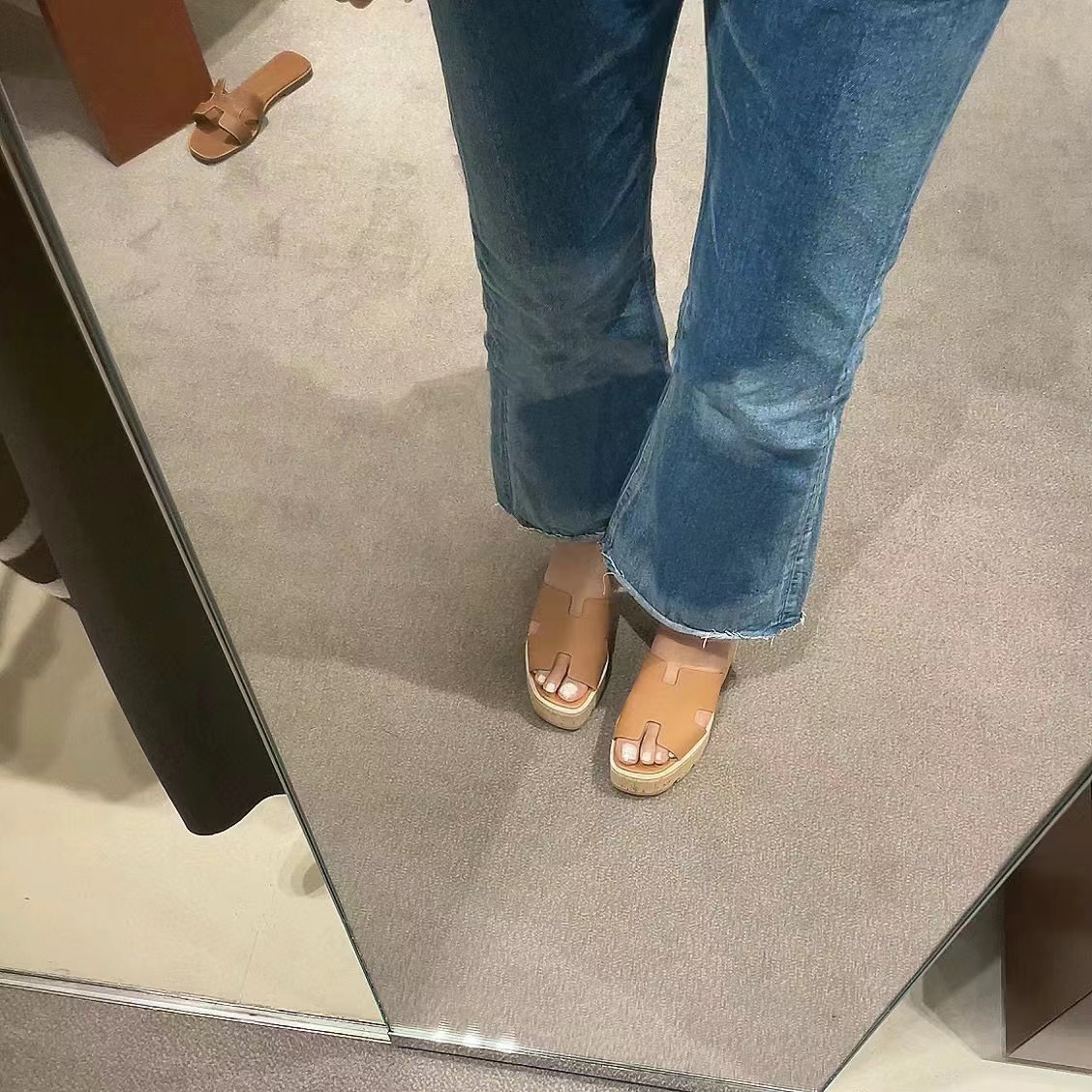 HERME5 高品質プラットフォームスリッパ【50％割引+送料無料】