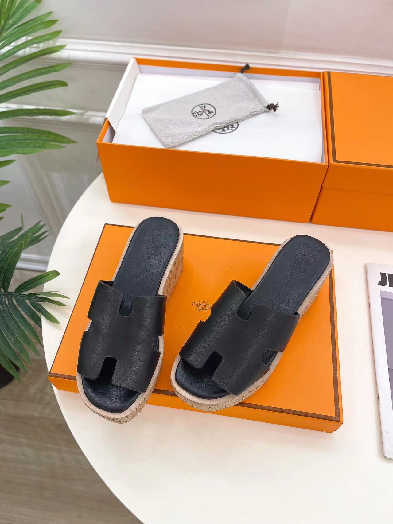 HERME5 高品質プラットフォームスリッパ【50％割引+送料無料】