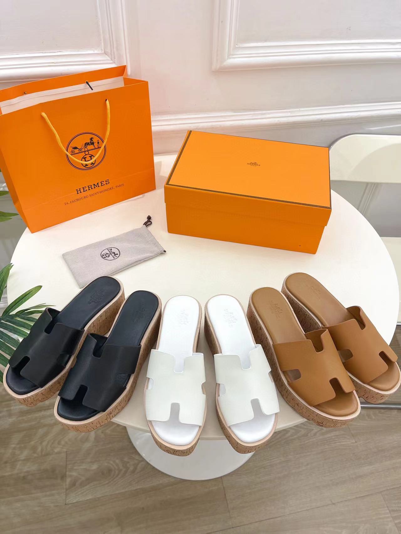HERME5 高品質プラットフォームスリッパ【50％割引+送料無料】