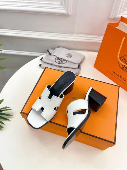 HERME5 高品質シープスキンブロックヒールスリッパ【50％割引+送料無料】