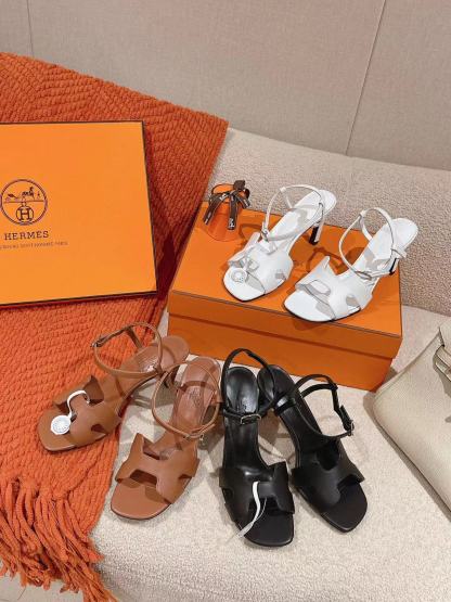 HERME5 高品質シープスキン ハイヒールサンダル【50％割引+送料無料】