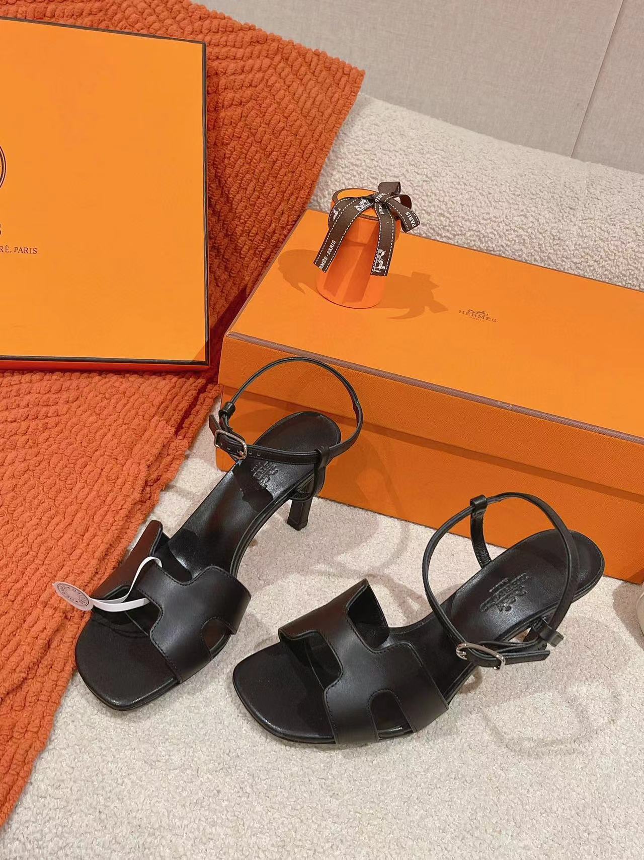HERME5 高品質シープスキン ハイヒールサンダル【50％割引+送料無料】