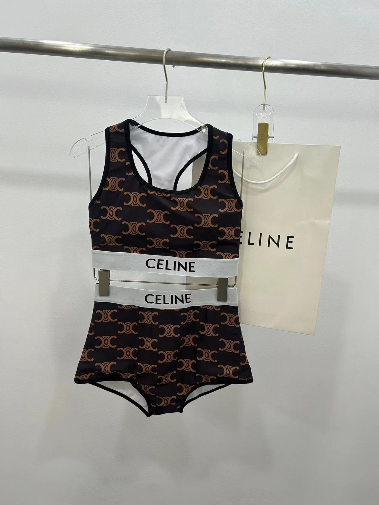 CEL1NE フルロゴ スプリット水着【50％割引+送料無料】