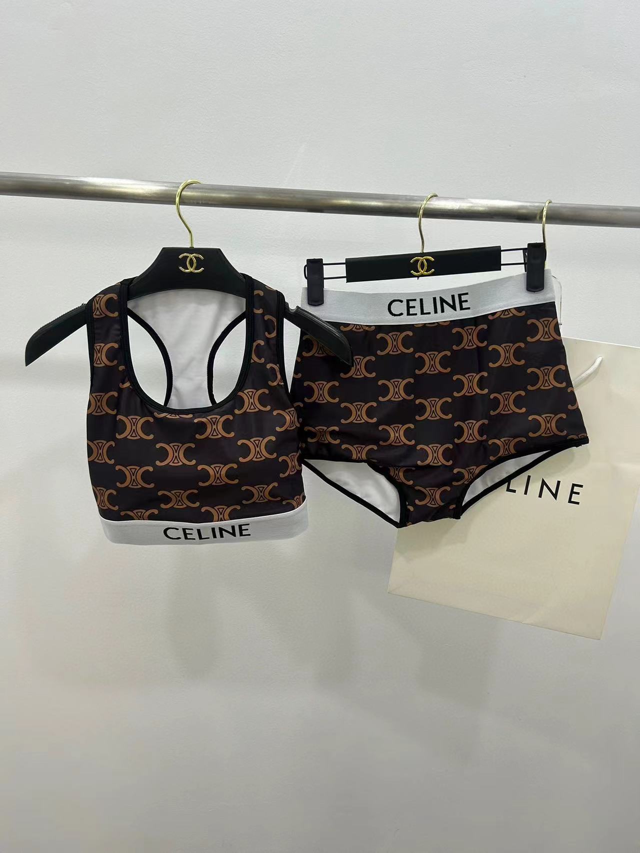 CEL1NE フルロゴ スプリット水着【50％割引+送料無料】
