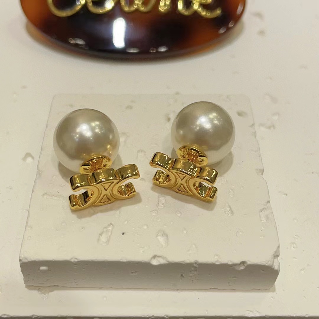 CEL1NE 凱旋門パール イヤリング【50％割引+送料無料】