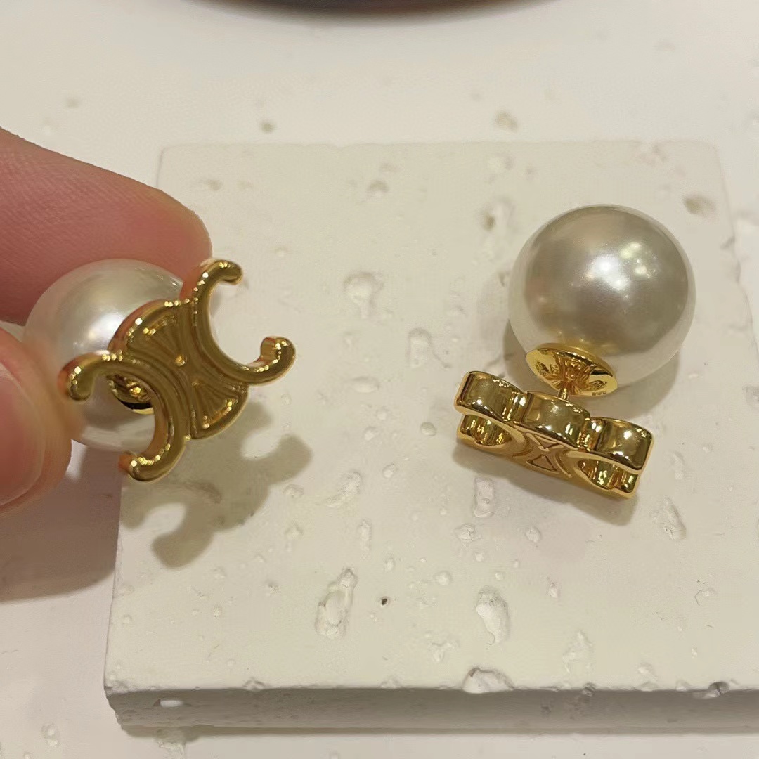 CEL1NE 凱旋門パール イヤリング【50％割引+送料無料】