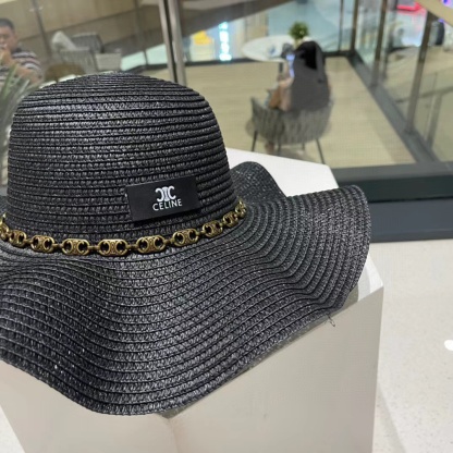 CEL1NE フリル麦わら帽子【50％割引+送料無料】