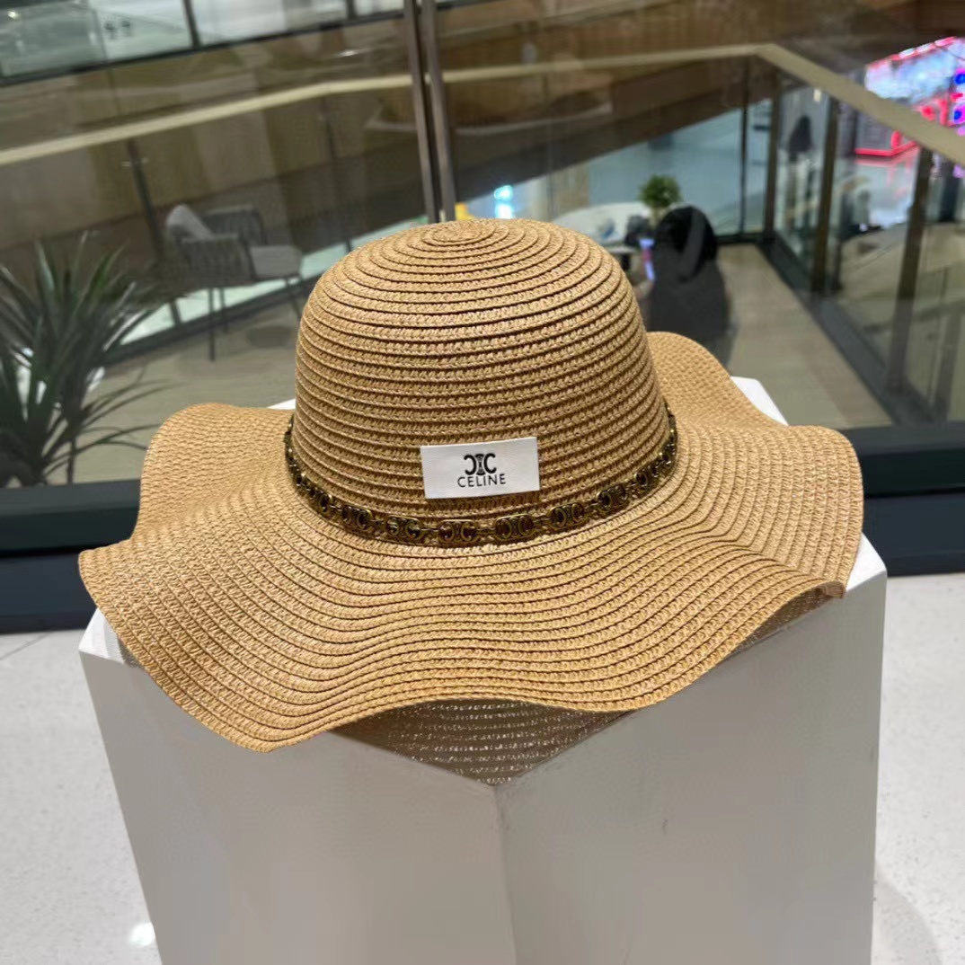 CEL1NE フリル麦わら帽子【50％割引+送料無料】