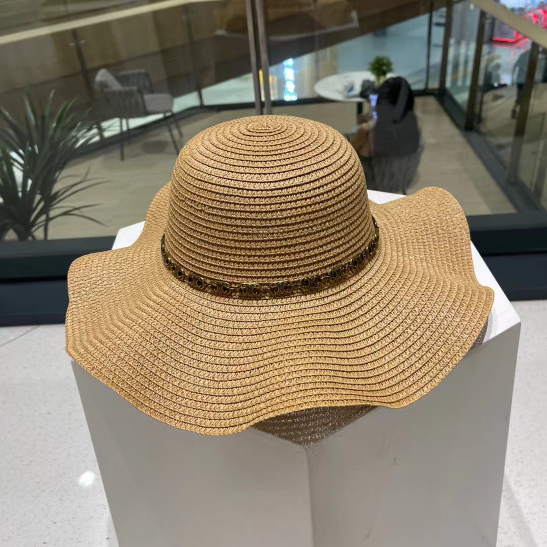 CEL1NE フリル麦わら帽子【50％割引+送料無料】