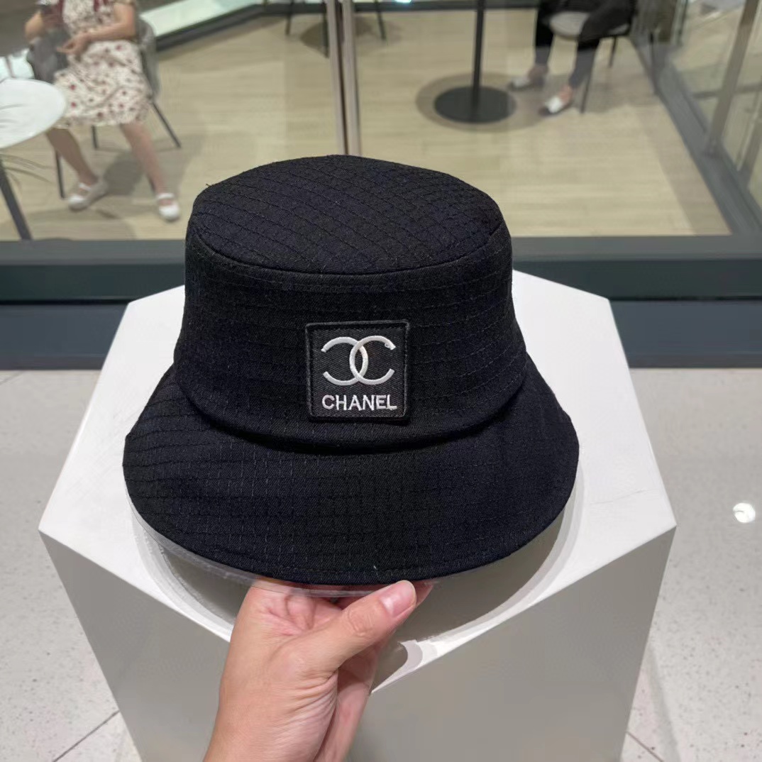 CHANE1 ダブルCロゴ バケットハット【50％割引+送料無料】