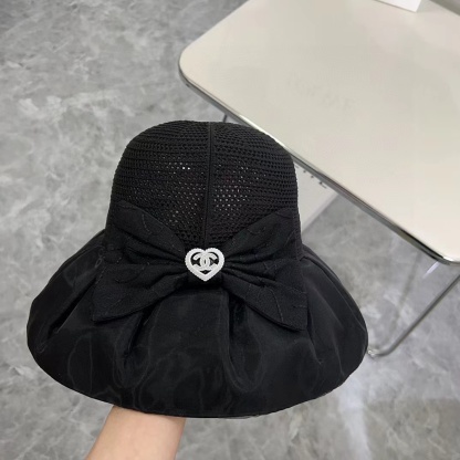 CHANE1 ハートロゴ中空サンハット【50％割引+送料無料】