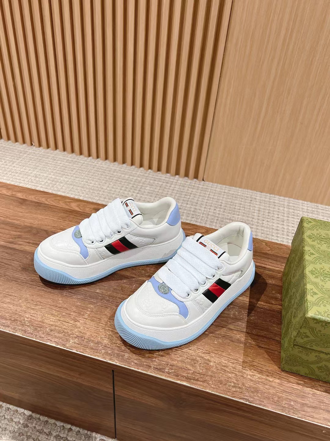 GUCC1 高品質ダブルG 厚底カジュアルシューズ【50％割引+送料無料】