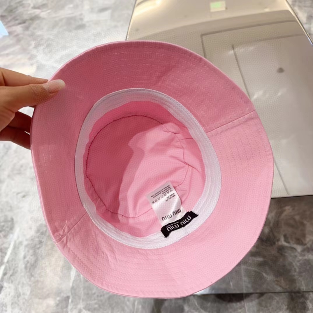 M1UM1U シンプルレターバケットハット【50％割引+送料無料】