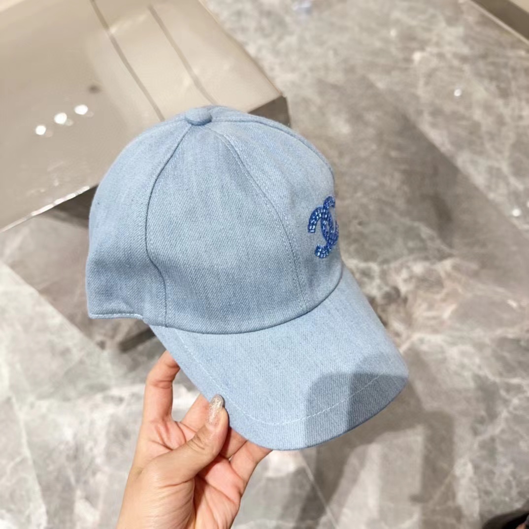 CHANE1 ダブルCロゴ ベースボールキャップ【50％割引+送料無料】