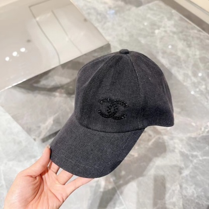 CHANE1 ダブルCロゴ ベースボールキャップ【50％割引+送料無料】