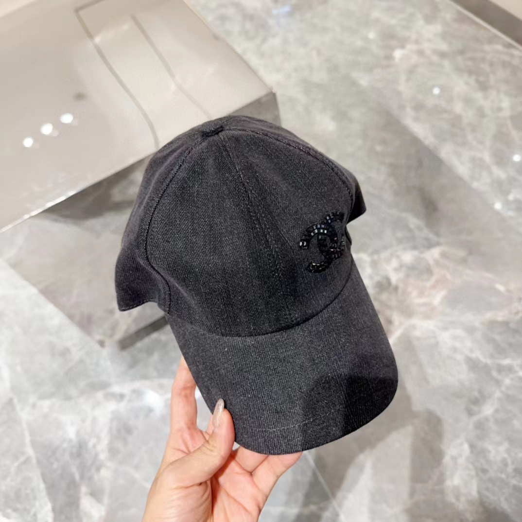 CHANE1 ダブルCロゴ ベースボールキャップ【50％割引+送料無料】