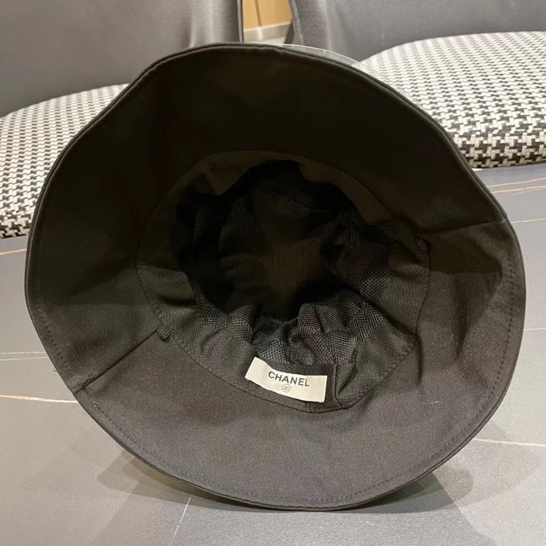 CHANE1 ダブルC ラージロゴ バケットハット【50％割引+送料無料】