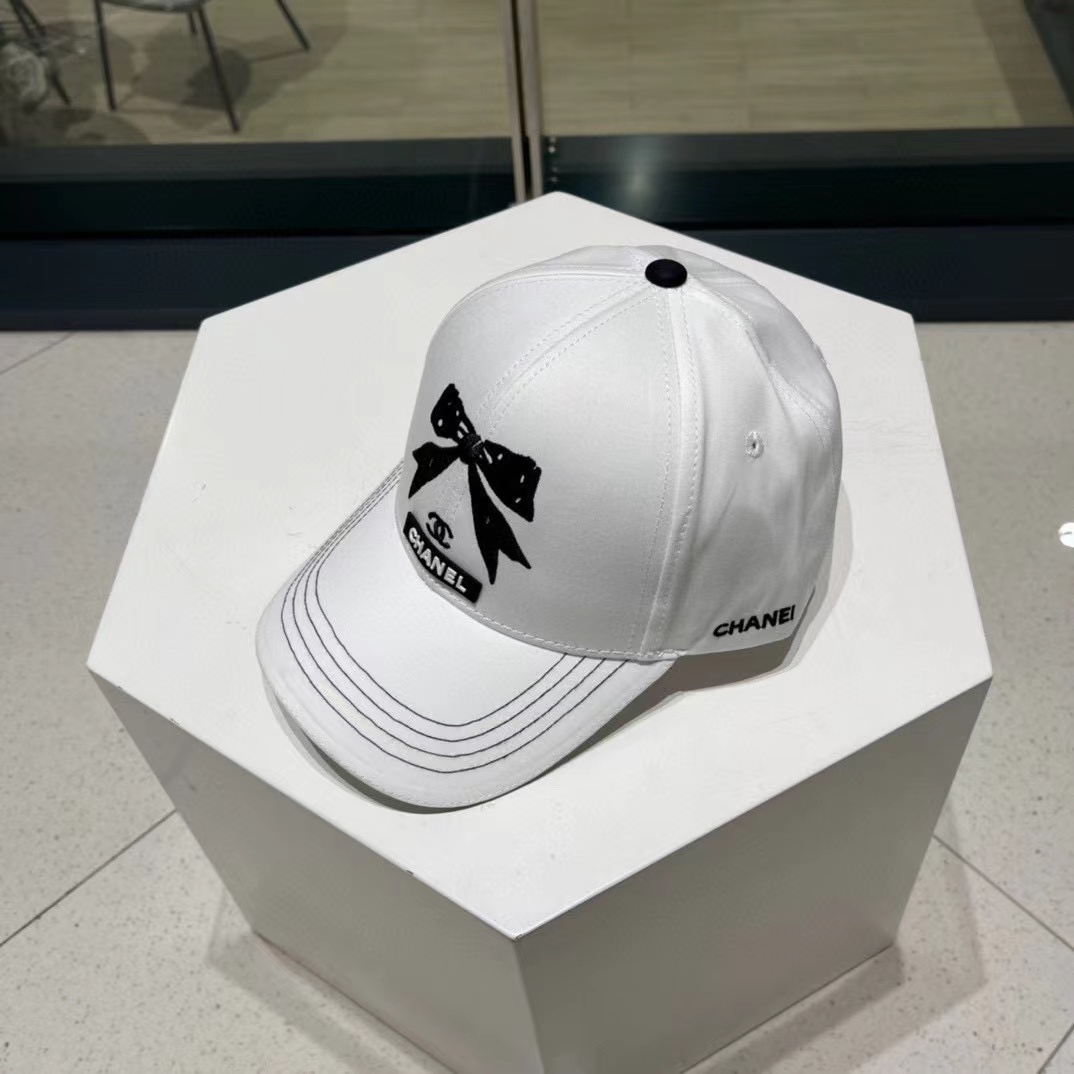 CHANE1 ボウ ベースボール キャップ【50％割引+送料無料】