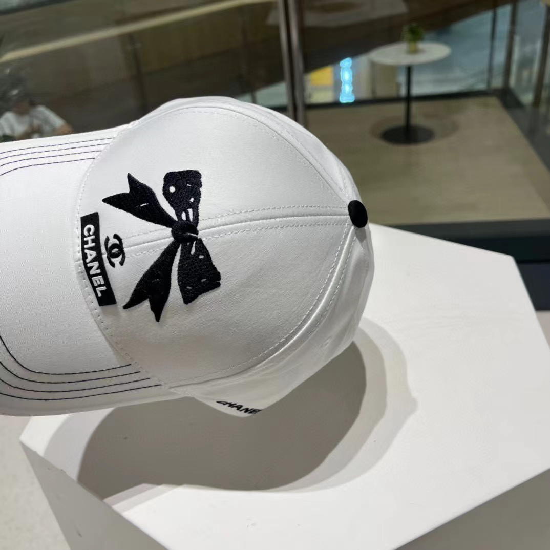 CHANE1 ボウ ベースボール キャップ【50％割引+送料無料】