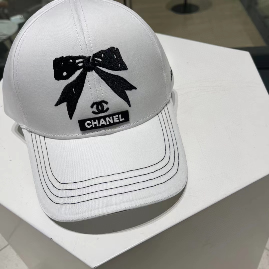 CHANE1 ボウ ベースボール キャップ【50％割引+送料無料】