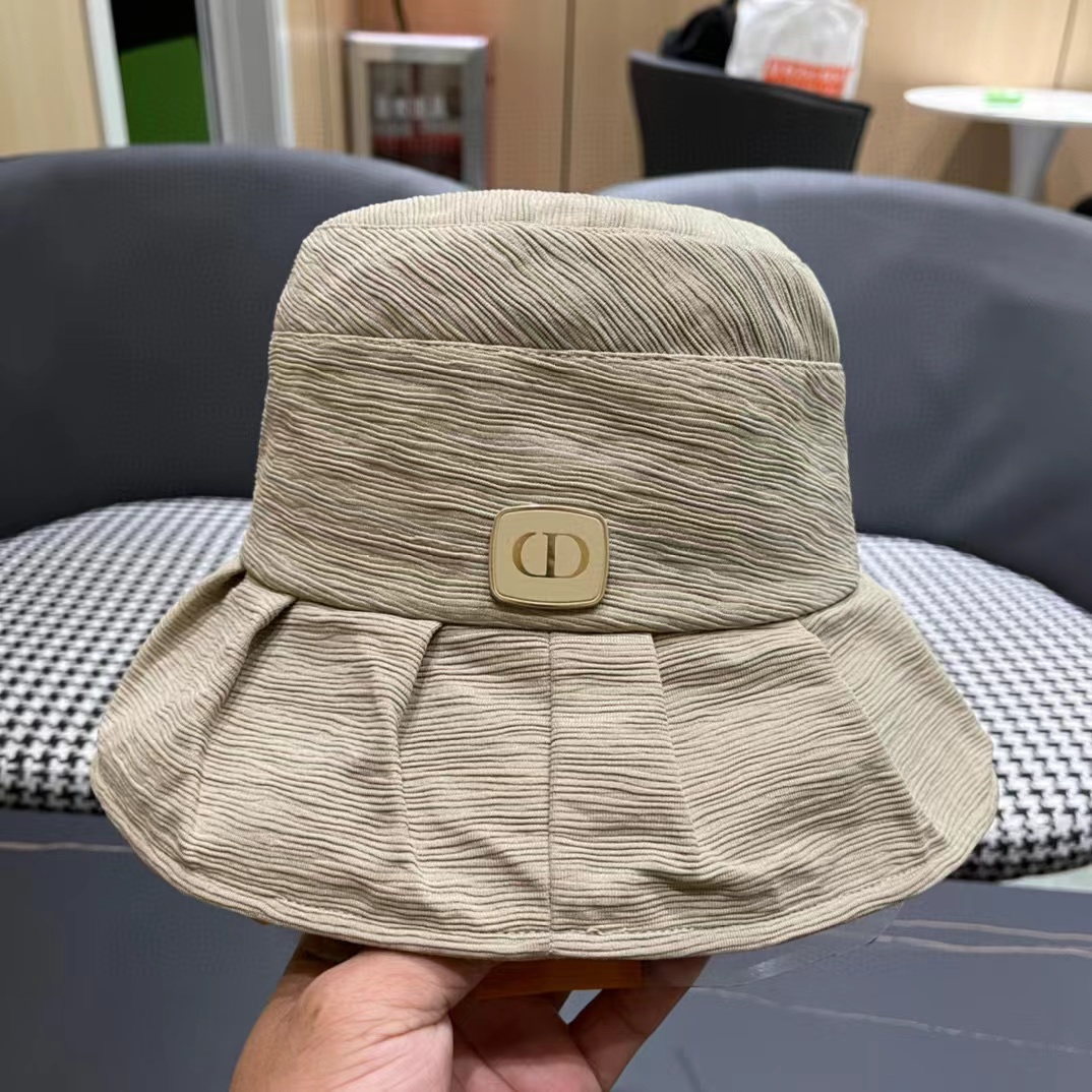 DI0R シンプルCDバケットハット【50％割引+送料無料】