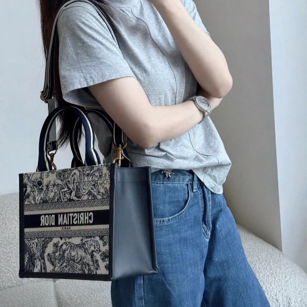 DI0R book tote ハンドバッグ【50％割引+送料無料】