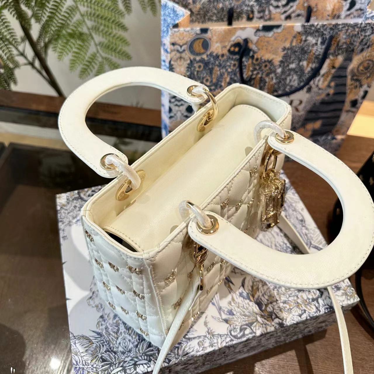 DI0R Lady バタフライハンドバッグ【50％割引+送料無料】