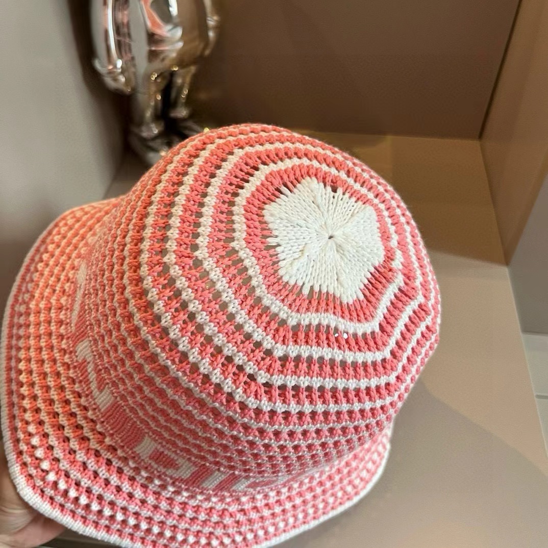 DI0R ストライプニットバケットハット【50％割引+送料無料】