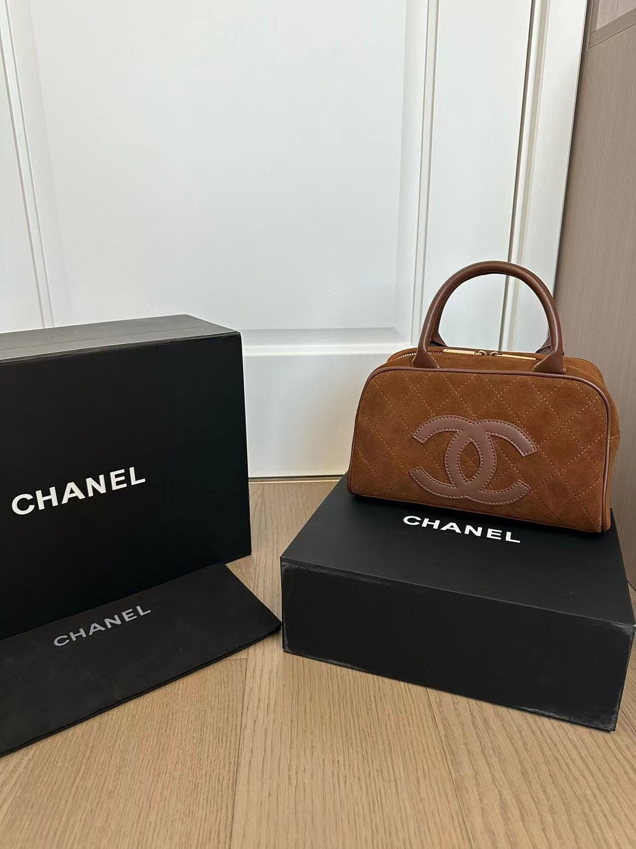 CHANE1 ヌバックレザー ボウリングバッグ【50％割引+送料無料】