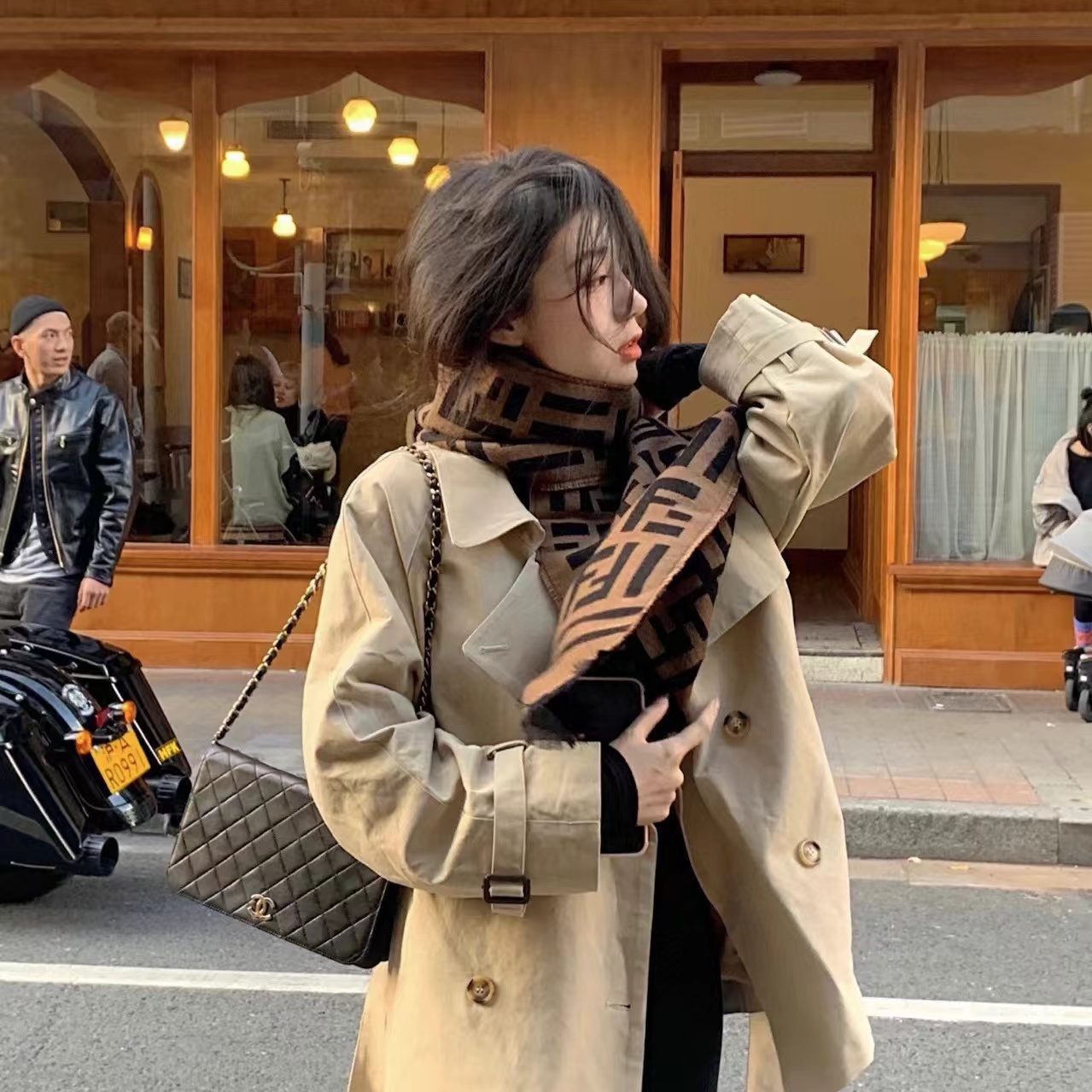 FEND1 FF カシミアスカーフ【50％割引+送料無料】