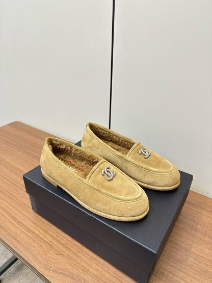 CHANE1 高品質ラムウールローファー【50％割引+送料無料】