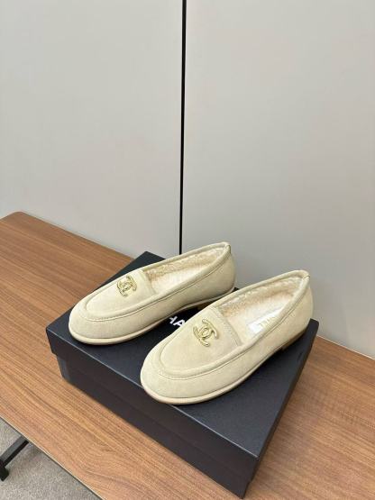 CHANE1 高品質ラムウールローファー【50％割引+送料無料】