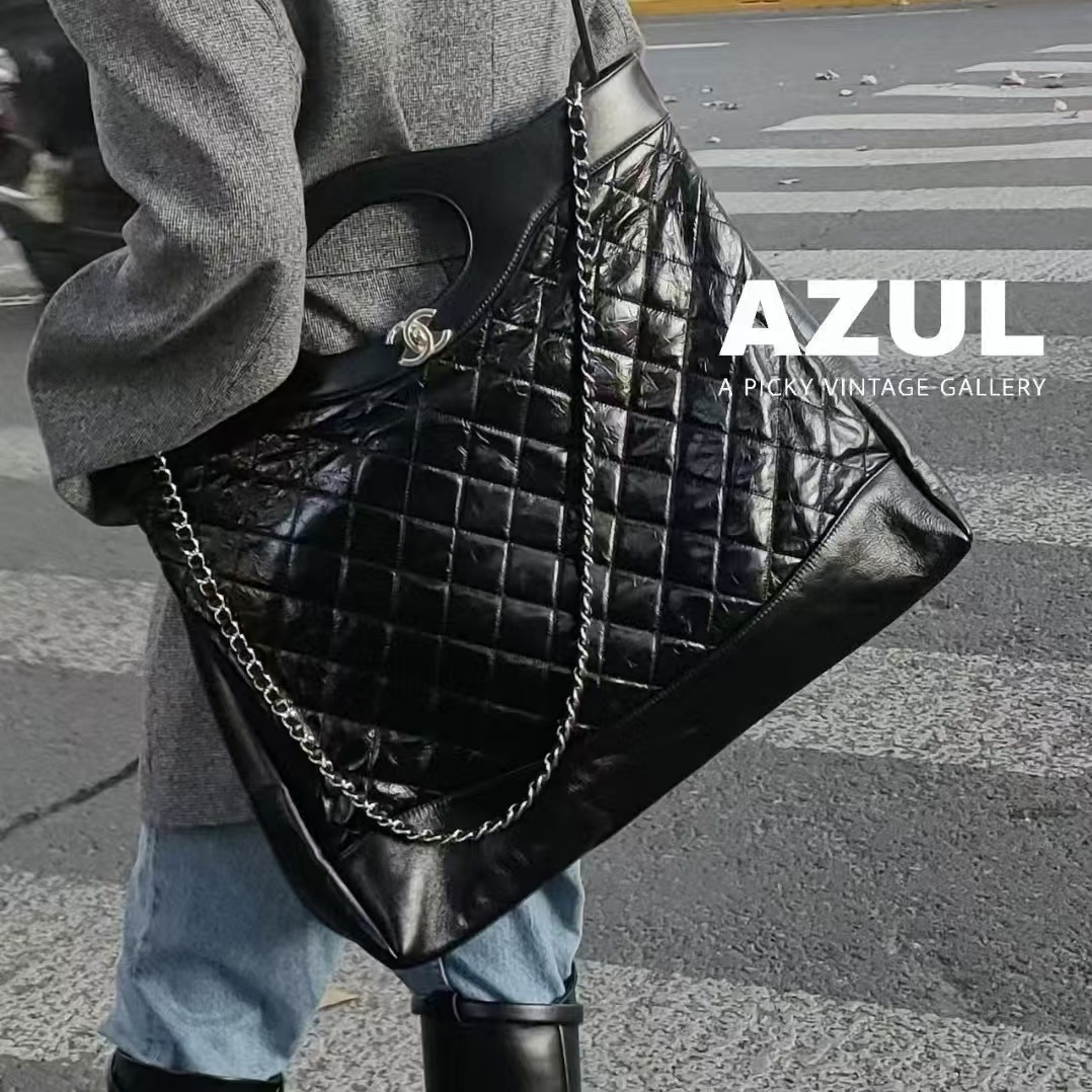 CHANE1 牛革チェーンショッピングバッグ【50％割引+送料無料】