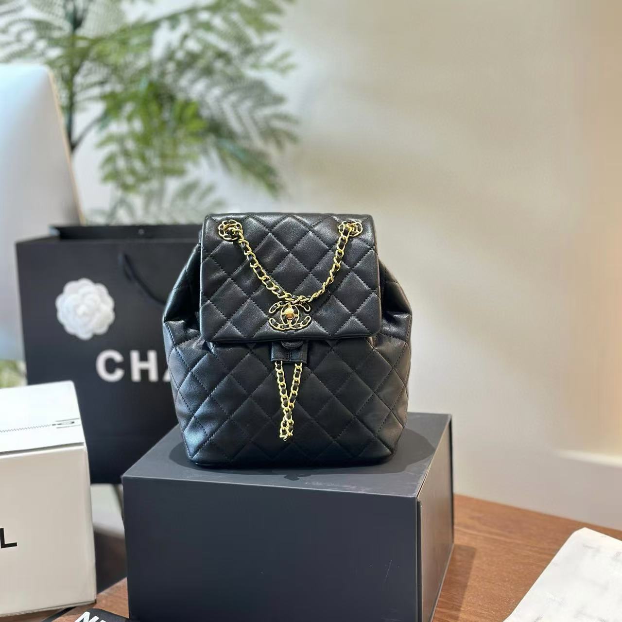 CHANE1 CF フラップ チェーン バックパック【50％割引+送料無料】