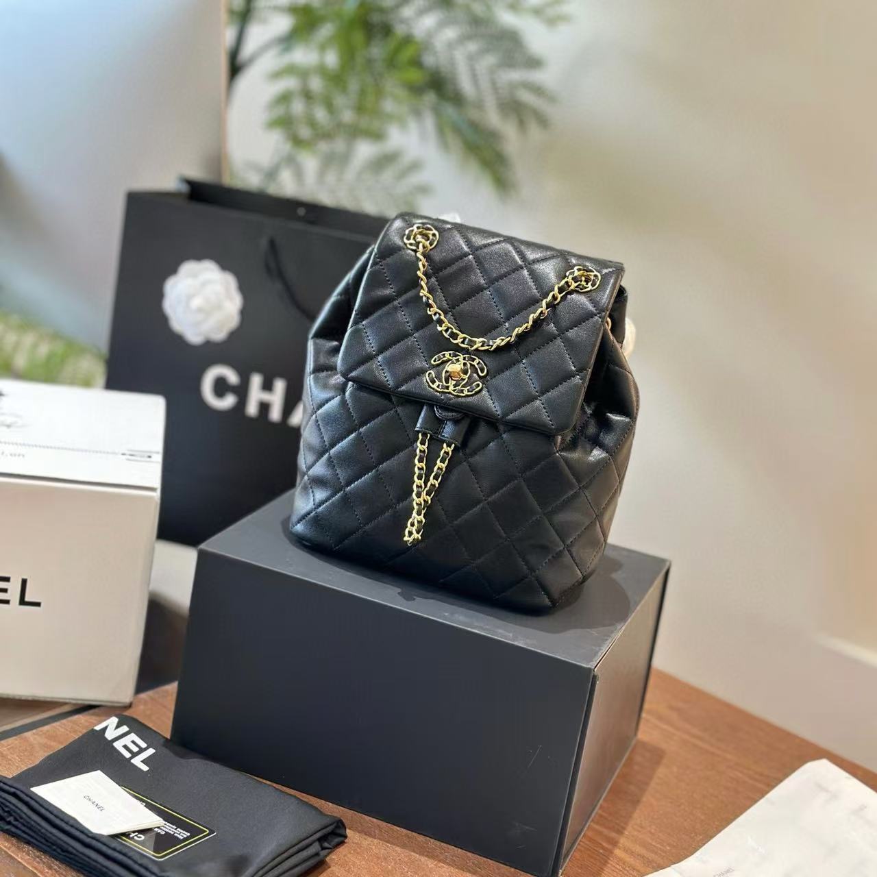 CHANE1 CF フラップ チェーン バックパック【50％割引+送料無料】