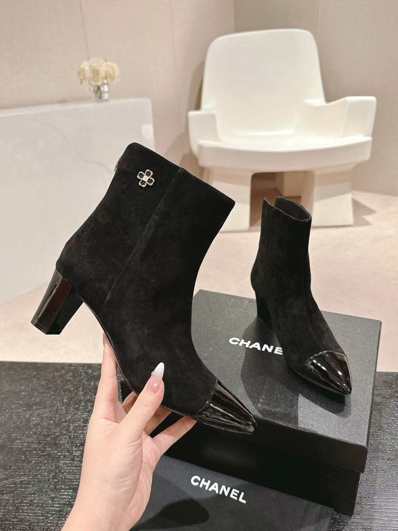 CHANE1 高品質ポインテッドトゥブーツ【50％割引+送料無料】