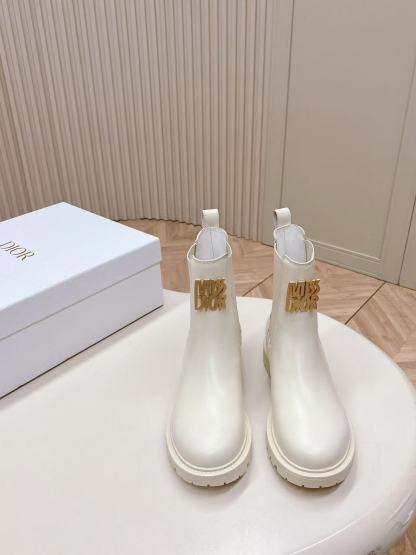 DI0R MISS 高品質牛革ショートブーツ【50％割引+送料無料】