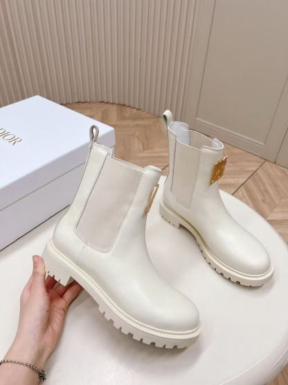 DI0R MISS 高品質牛革ショートブーツ【50％割引+送料無料】