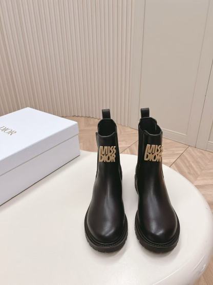 DI0R MISS 高品質牛革ショートブーツ【50％割引+送料無料】